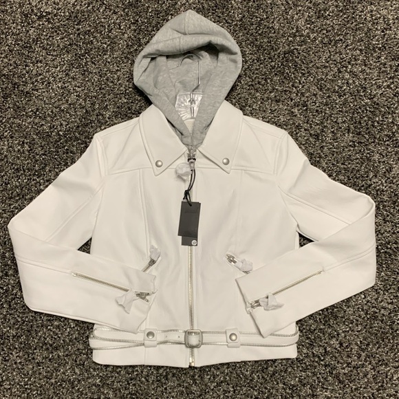 BLANKNYC Vegan Leather Hoodie Jacket XS - Picture 14 of 14